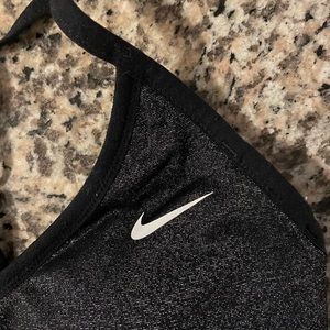 Nike Black Glitter Metallic Sports Bra